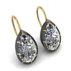 1. Pear Shaped 4ct Diamond Earrings thumbnail