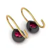 4. Pear Shaped 0.5ct Ruby Earrings thumbnail