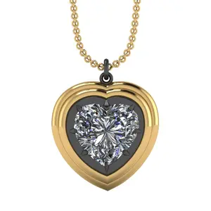 Tiered Heart 5.00ct Diamond Pendant